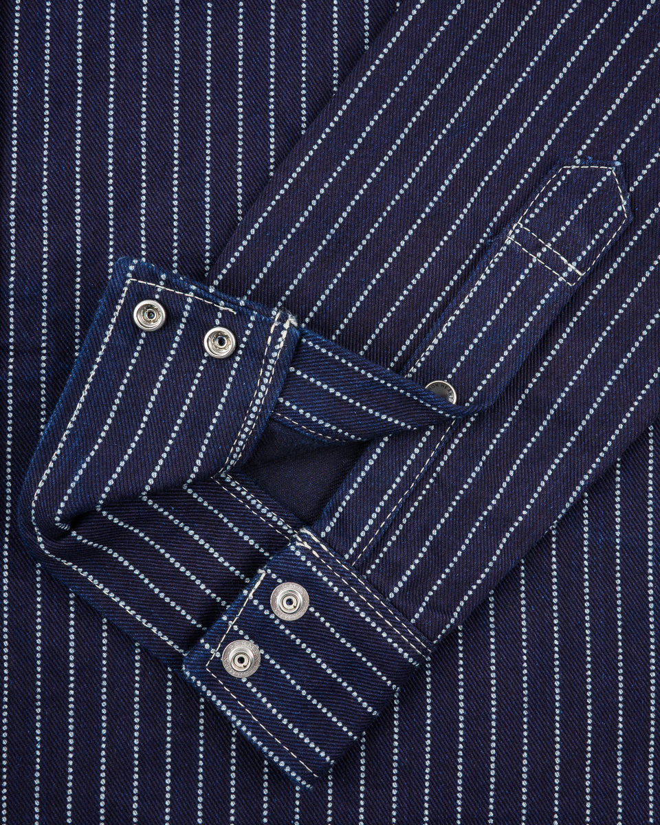 IHSH-62-IND 12oz Wabash Western Shirt - Indigo - 10