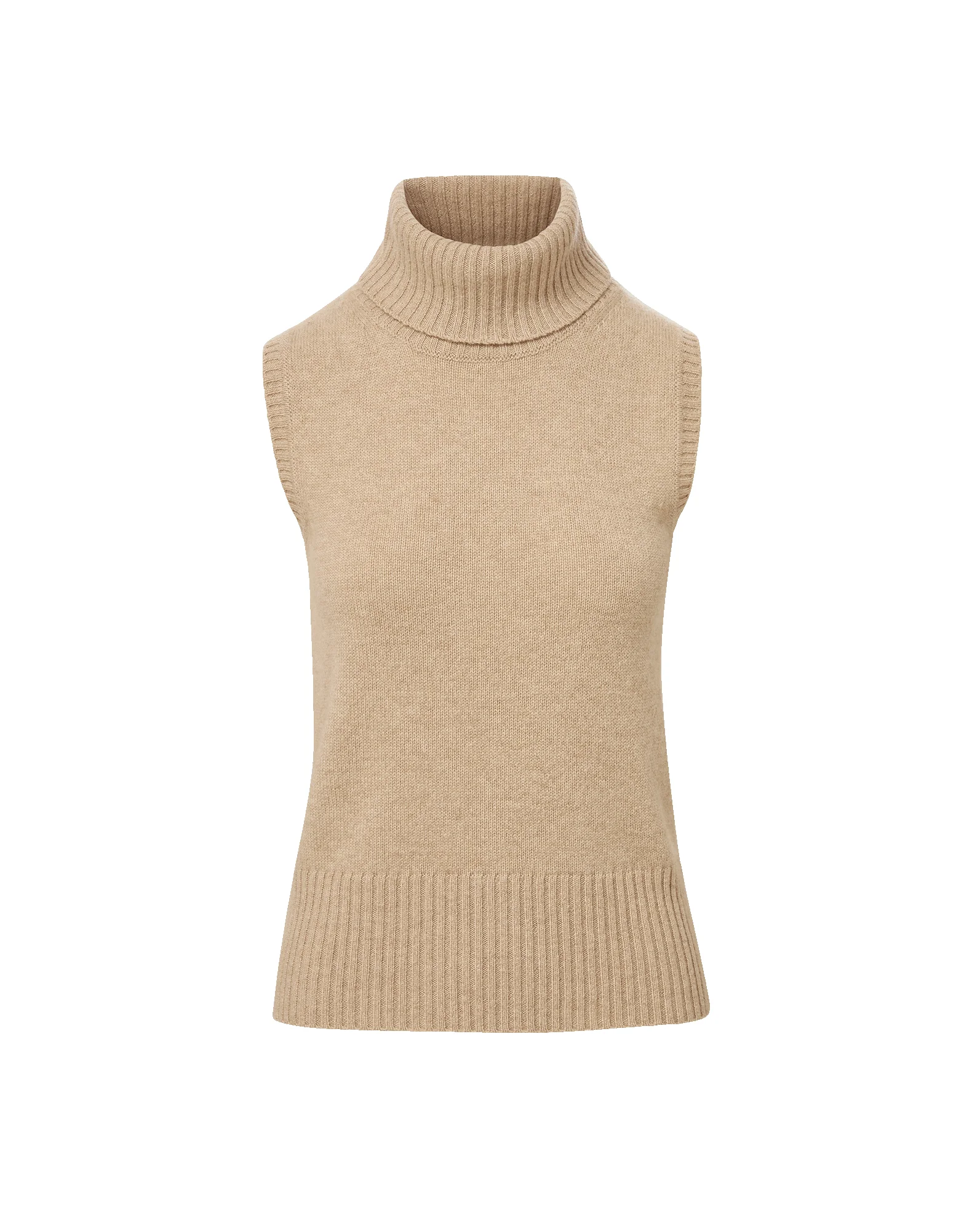 MAZZY CASHMERE SLEEVELESS SWEATER - 1