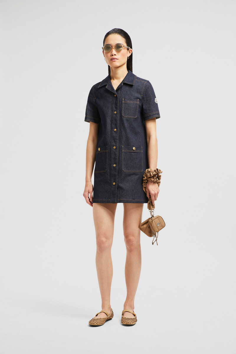 Moncler Denim Mini Shirt Dress outlook