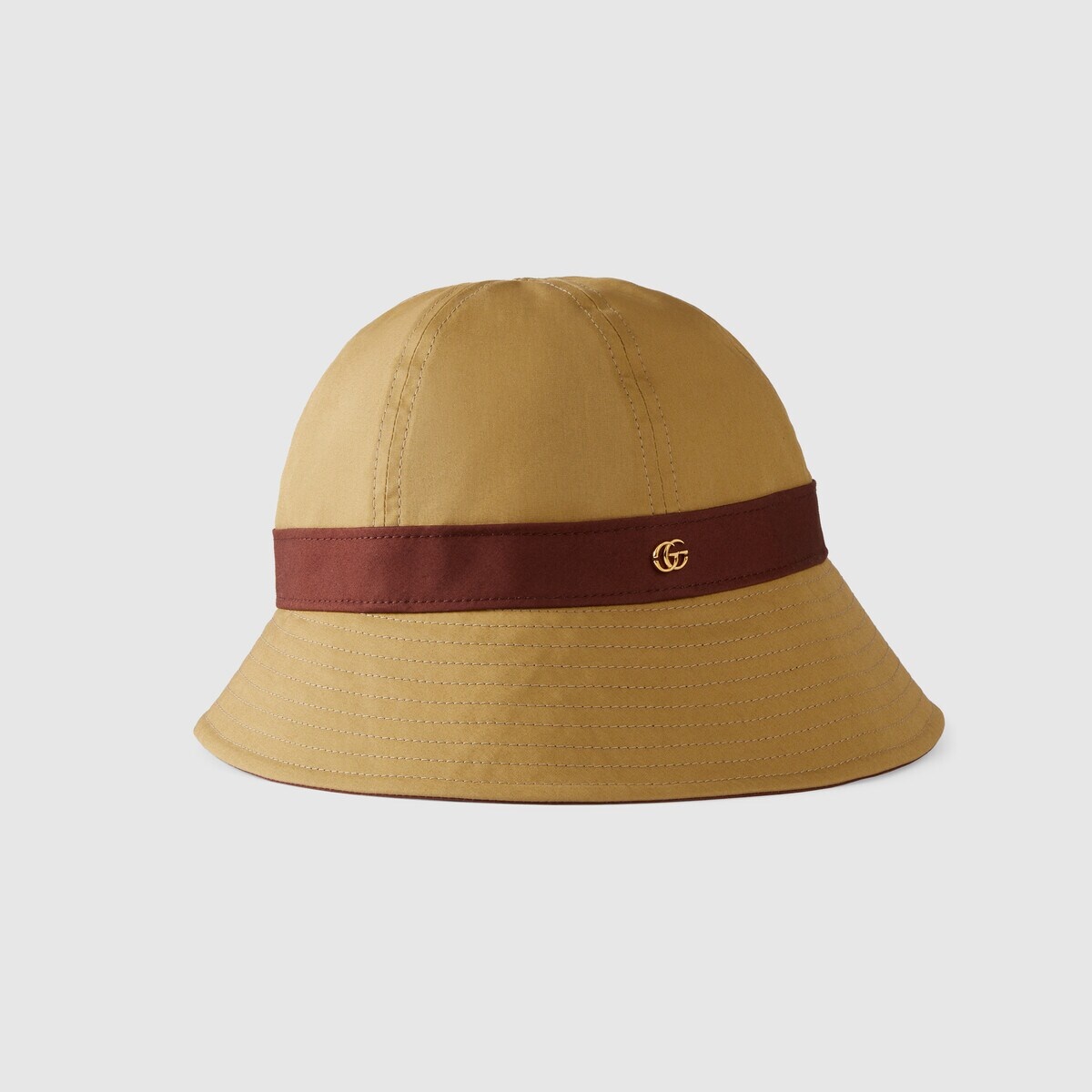 Cotton bucket hat with Double G - 4