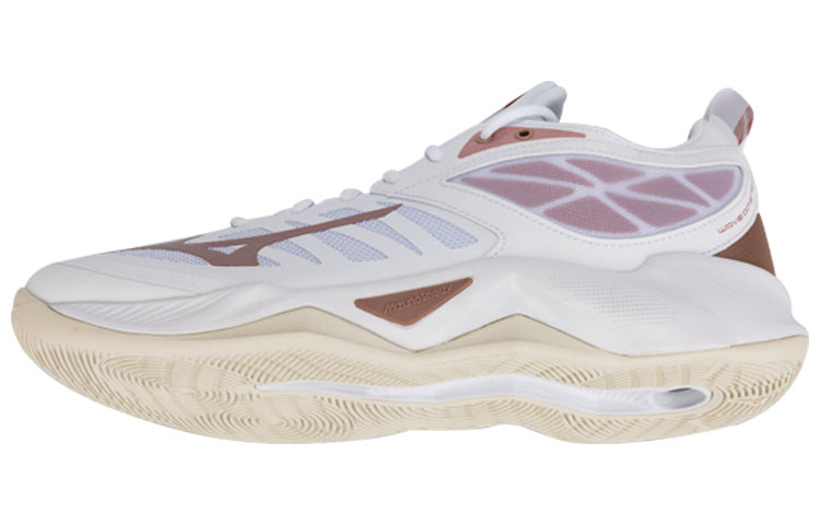 (WMNS) Mizuno Wave Dimension 'White Rose Gold' V1GC224036 - 5