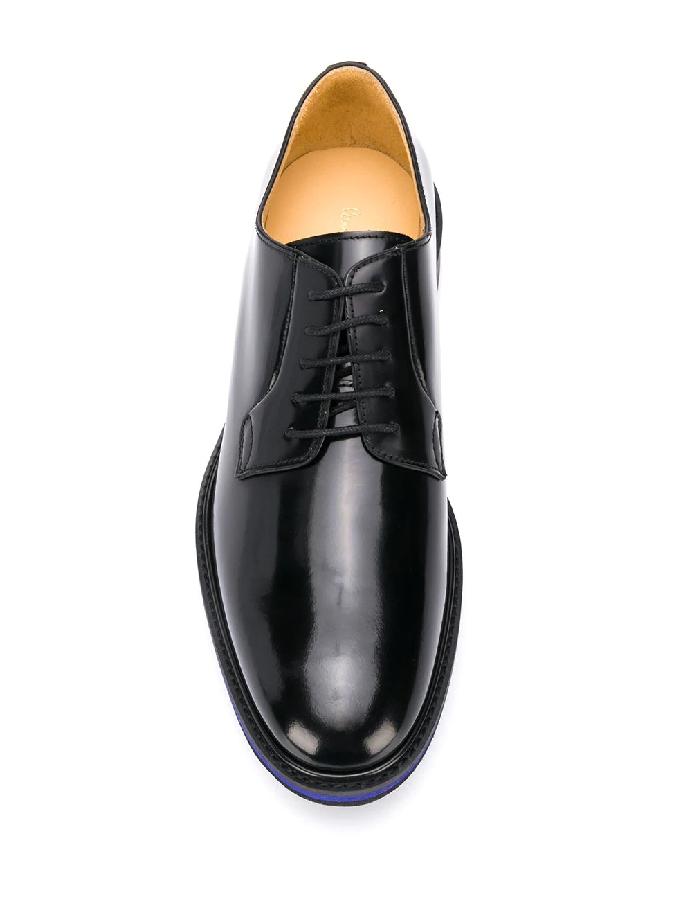 contrast-sole derby shoes - 4