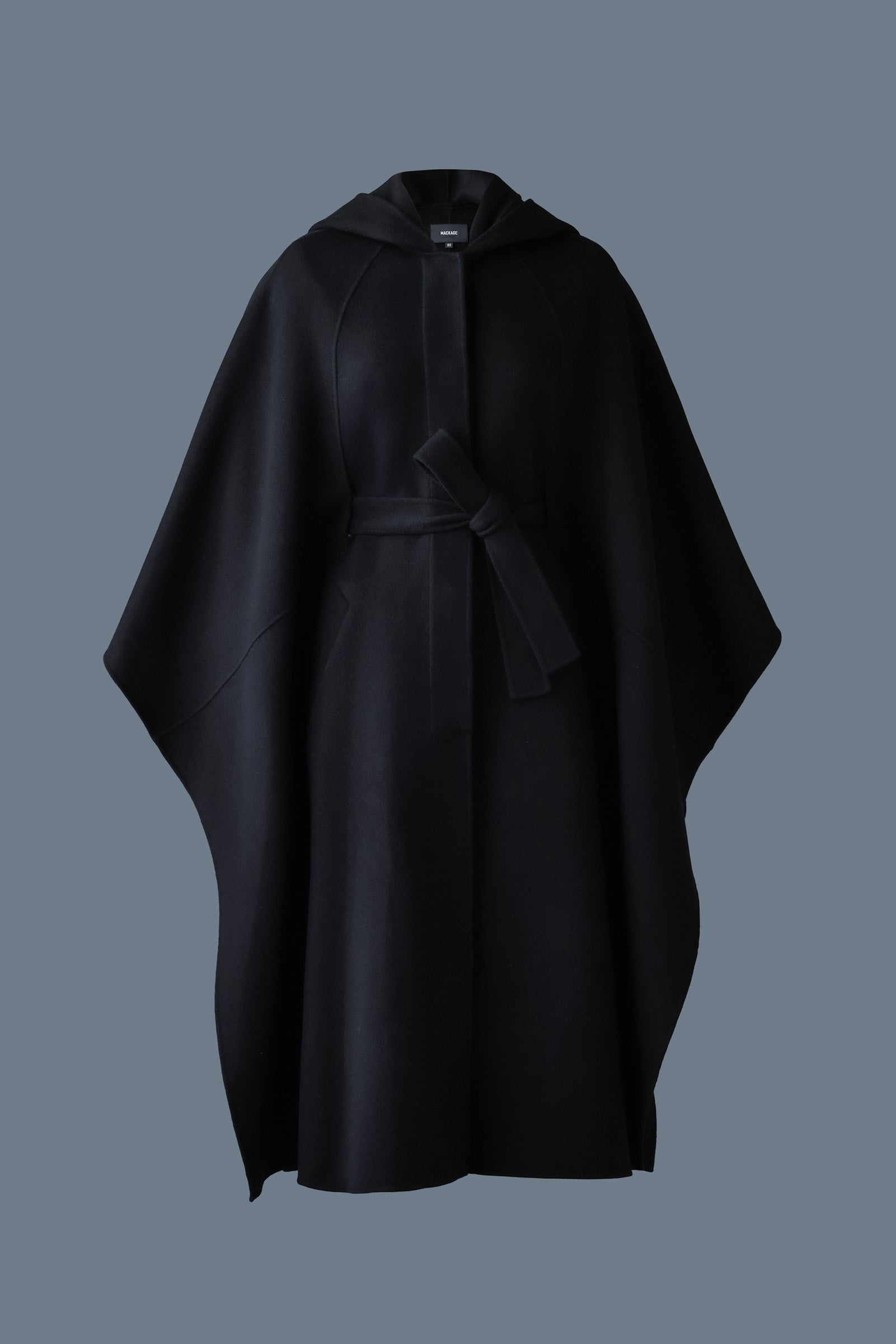 KIRSTYN Double-face wool cape coat - 1