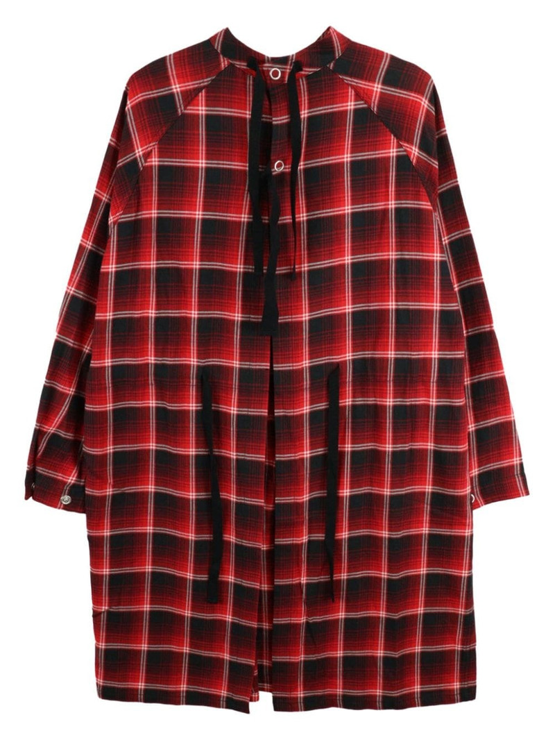 TAKAHIROMIYASHITA TheSoloist. ombrÃ© check-print shirt outlook