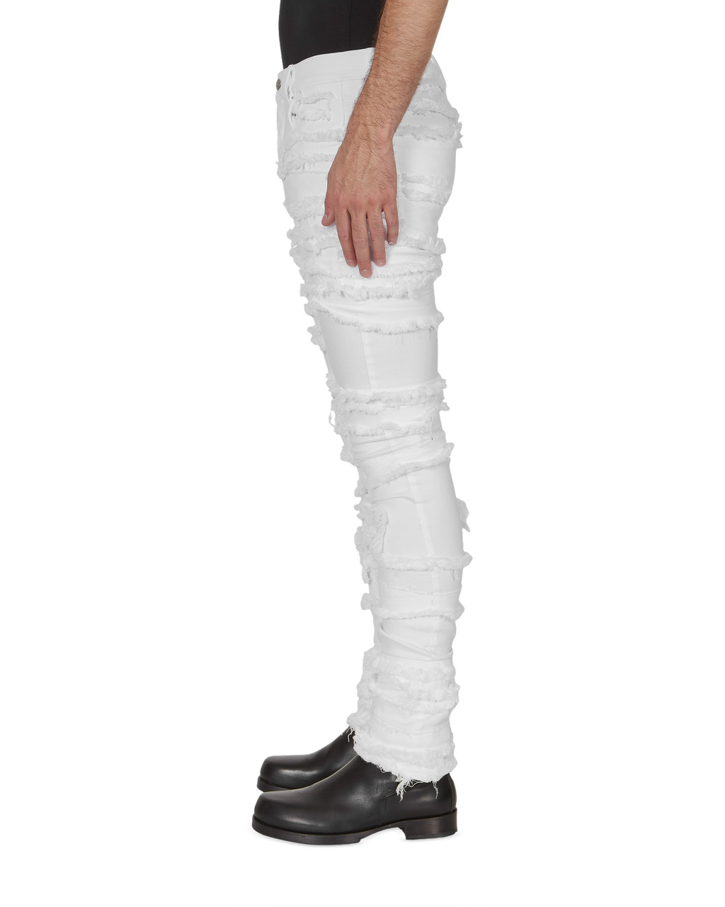 TREATED SLICE SKINNY JEANS - 4