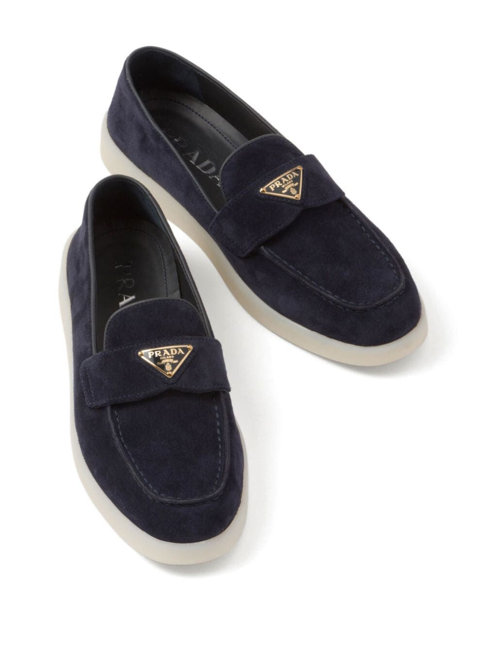 Prada Women Suede Leather Loafers - 4
