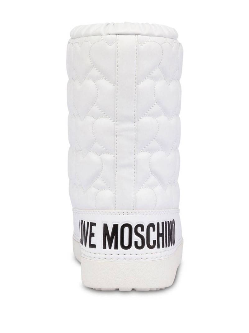 heart-motif quilted boots 3