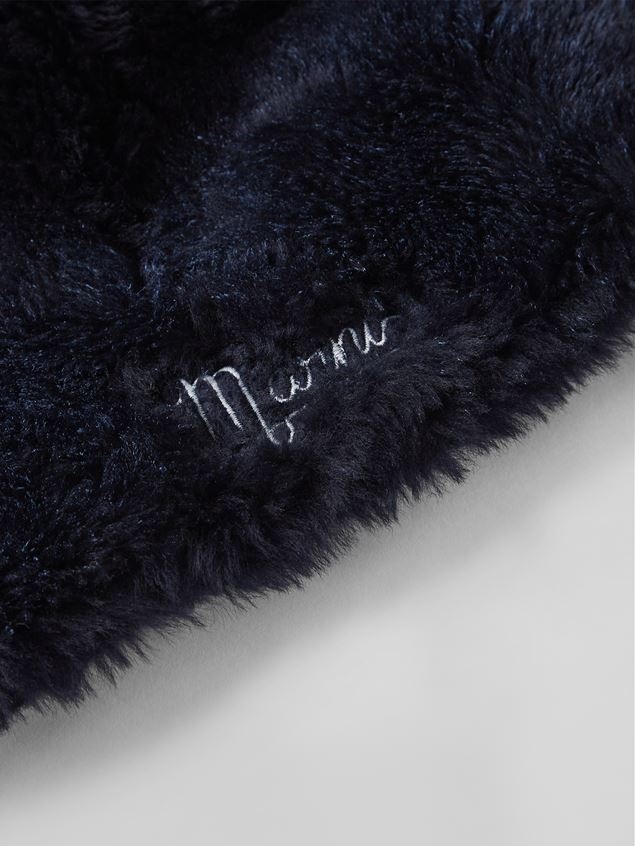 SPRAYED TONAL STRIPES SHEARLING BEANIE - 2