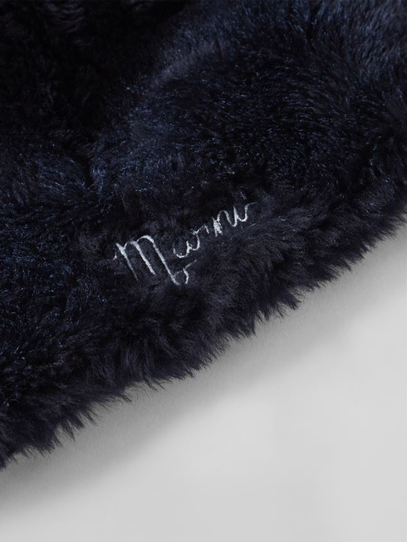Marni SPRAYED TONAL STRIPES SHEARLING BEANIE outlook