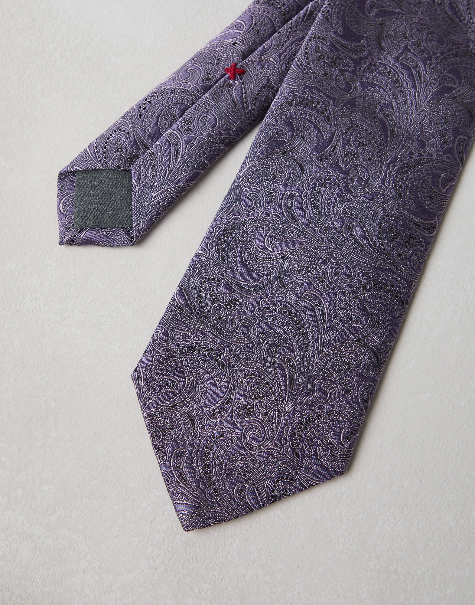 Paisley silk tie - 2