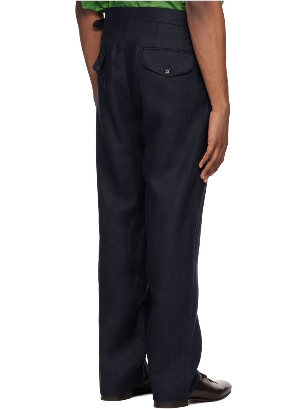 Navy Suiting Trousers - 3