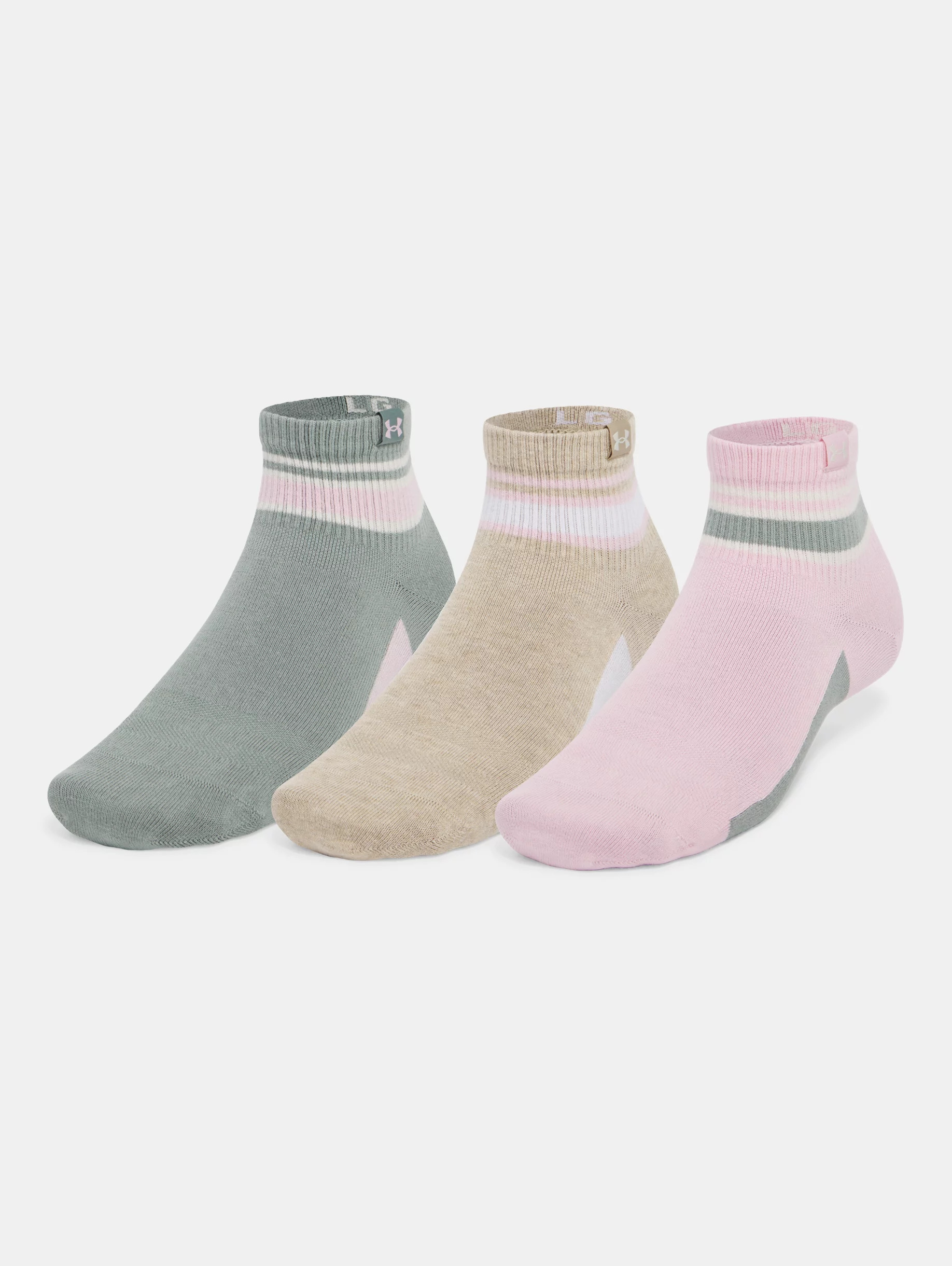 Unisex UA Sportstyle Cotton 3-Pack Quarter Socks - 3