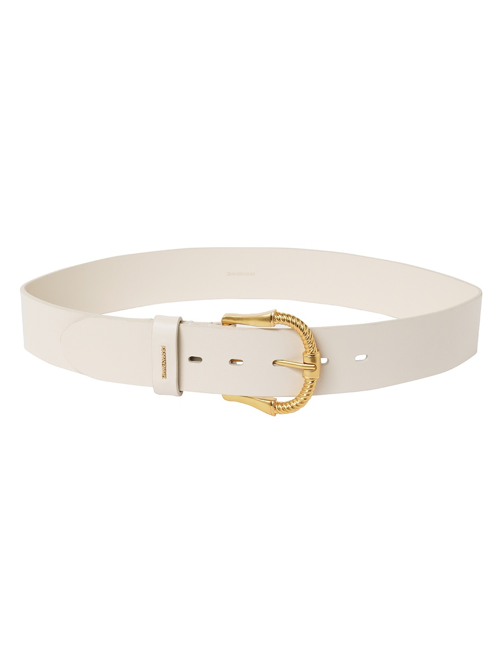 TWISTED BUCKLE LEATHER BELT 40 - 1