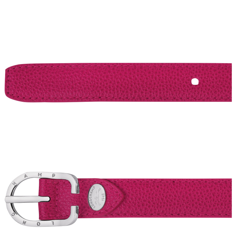 Le Foulonné Ladies' belt Beetroot - Leather 3