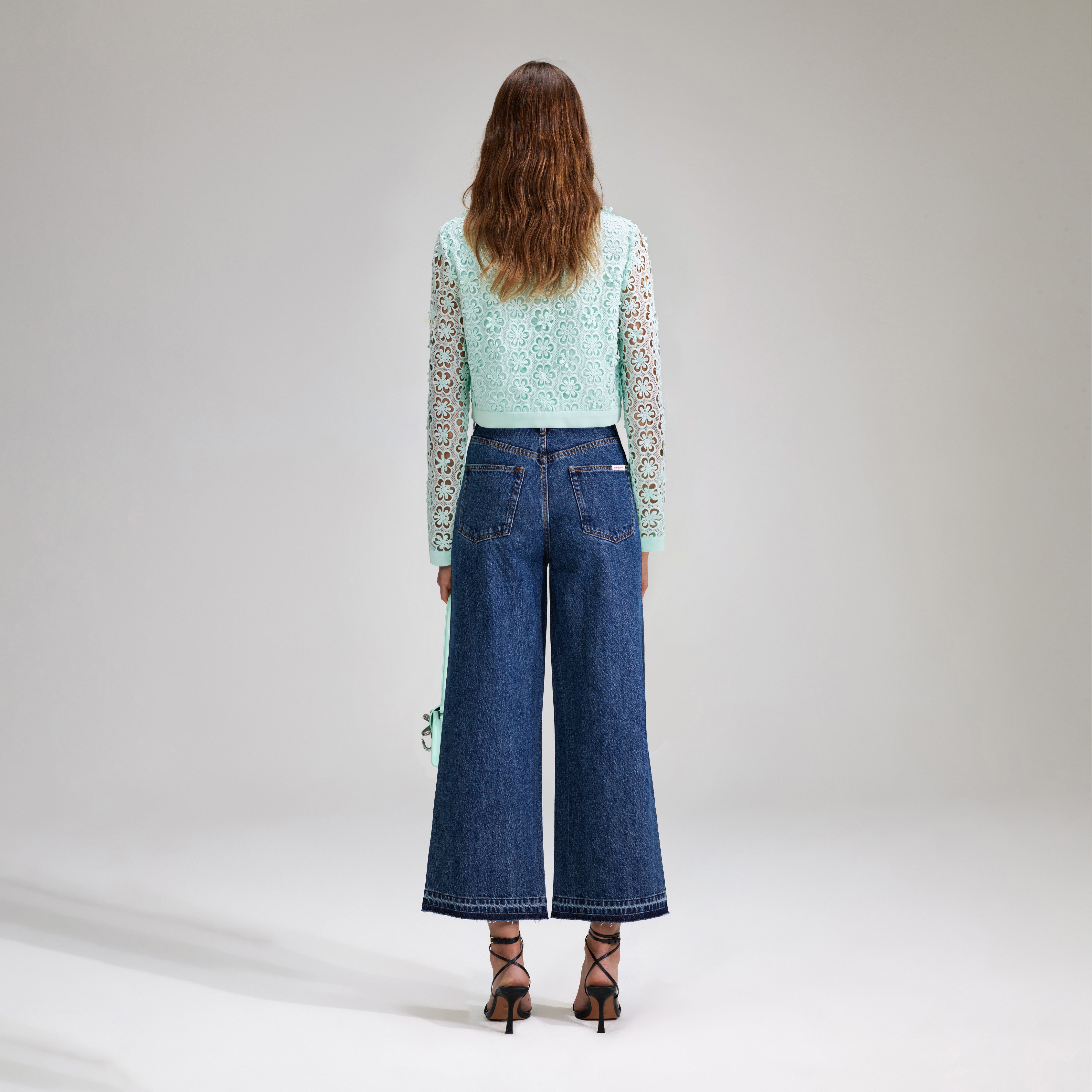 Blue Daisy Guipure Jacket - 3