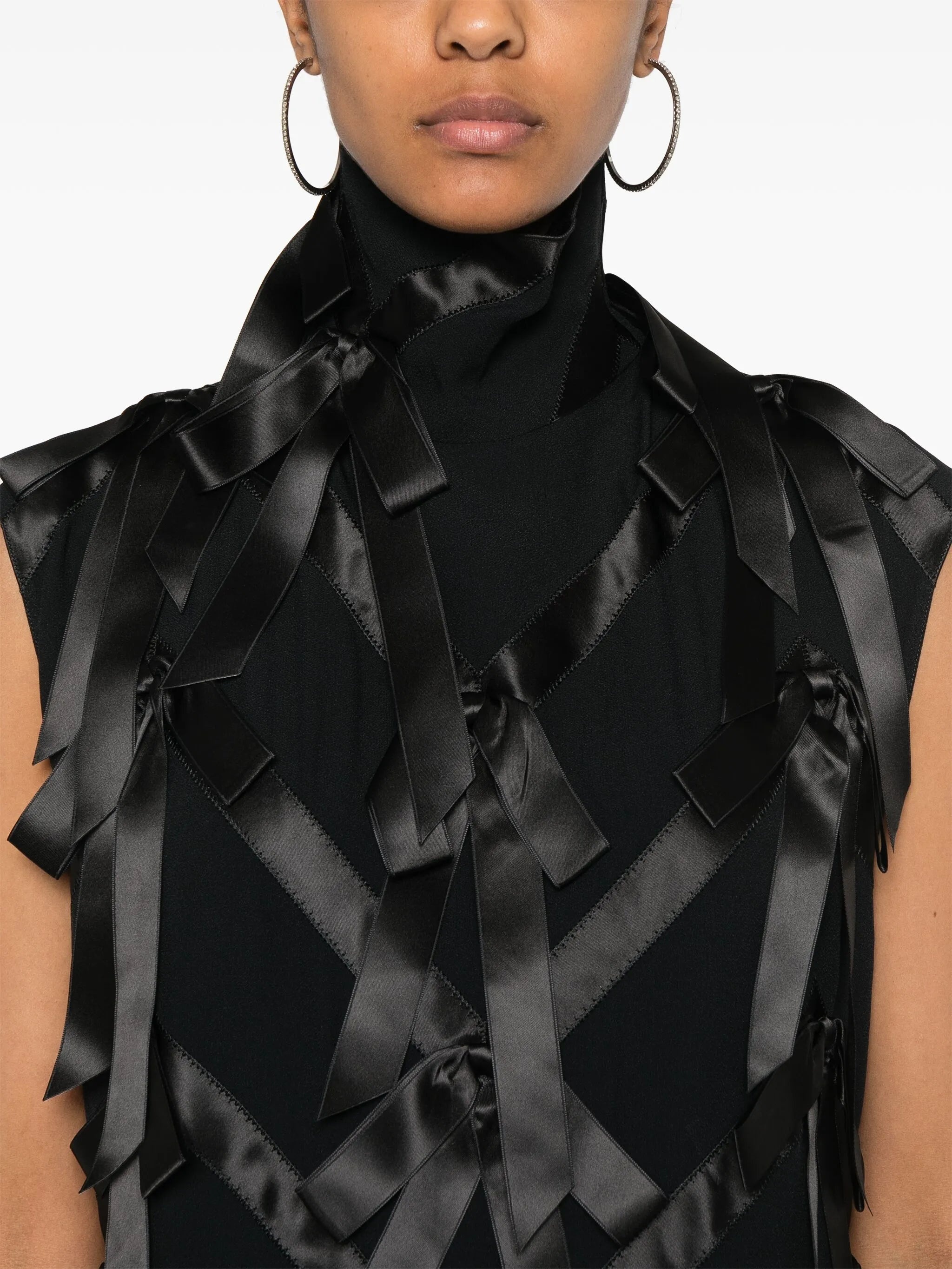 Bow-appliqué Midi Dress - 2
