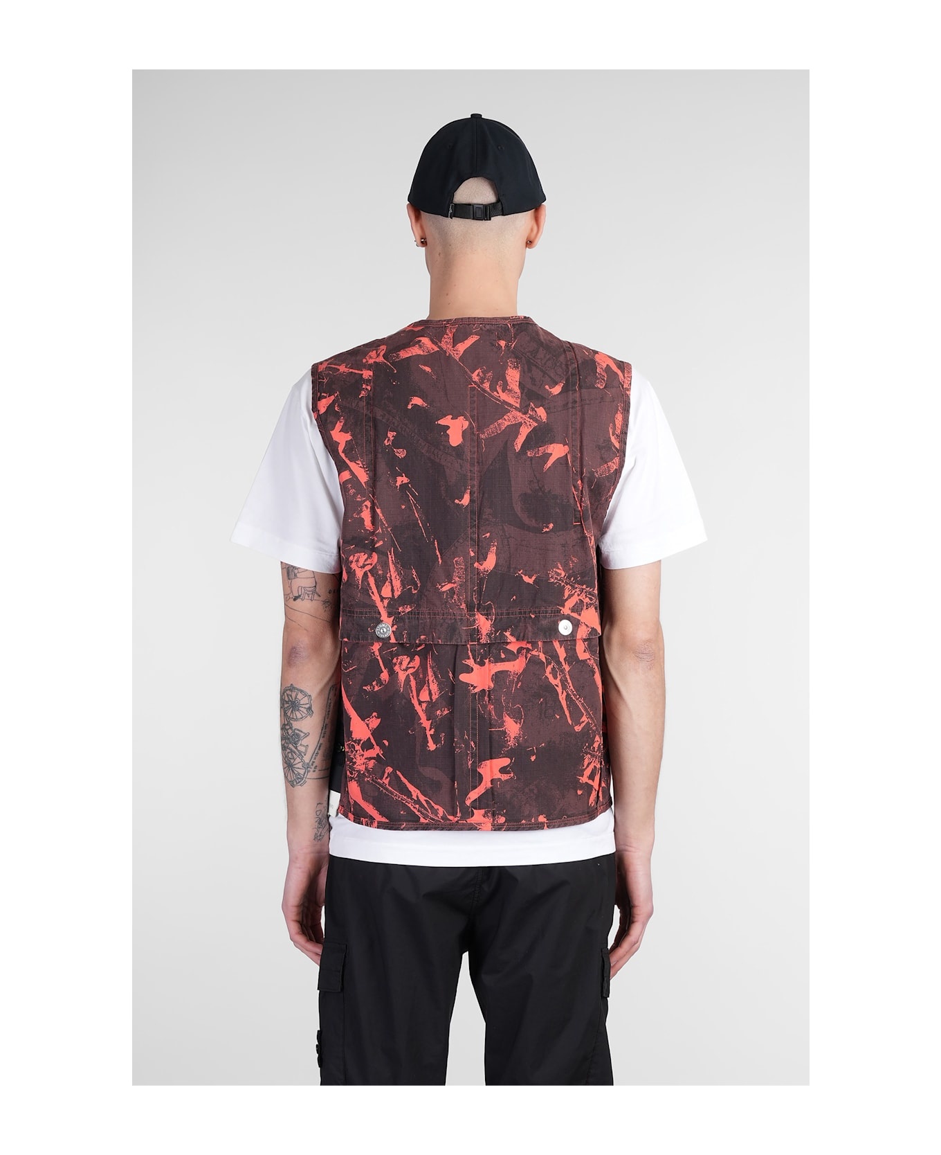 Vest In Black Cotton - 3