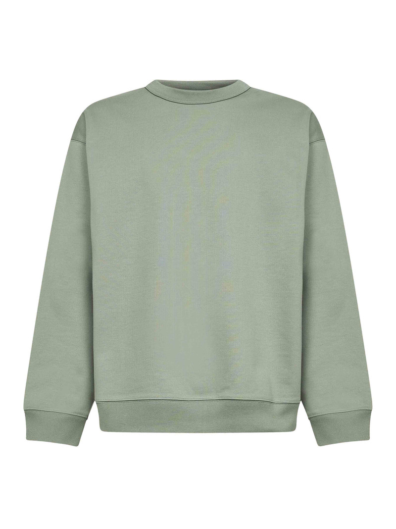Sage green cotton oversized sweatshirt 1