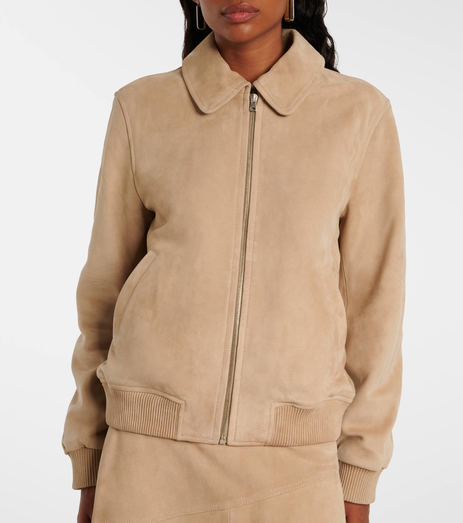 Suede bomber jacket - 7
