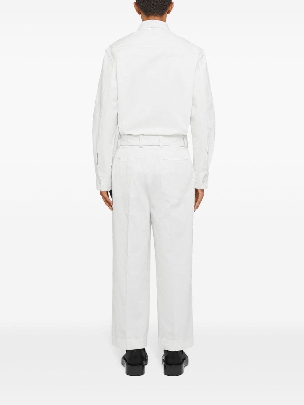 zip-up cotton shirt - 3