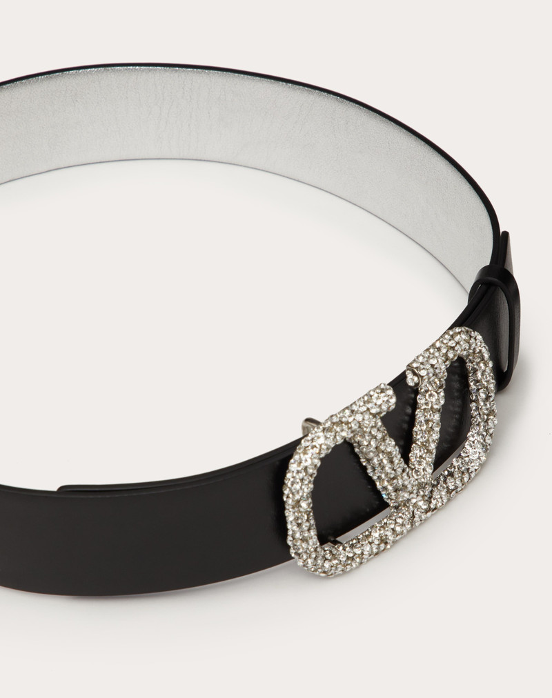REVERSIBLE VLOGO SIGNATURE BELT IN METALLIC CALFSKIN 40 MM 4