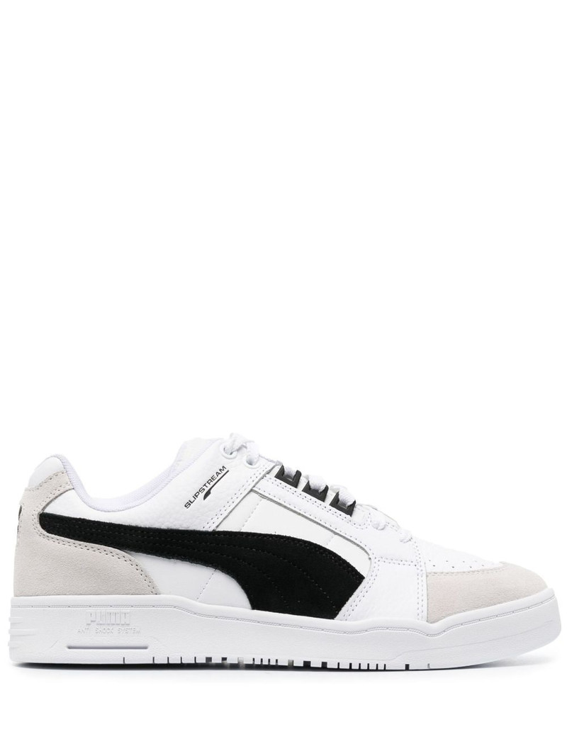 panelled low-top sneakers 1