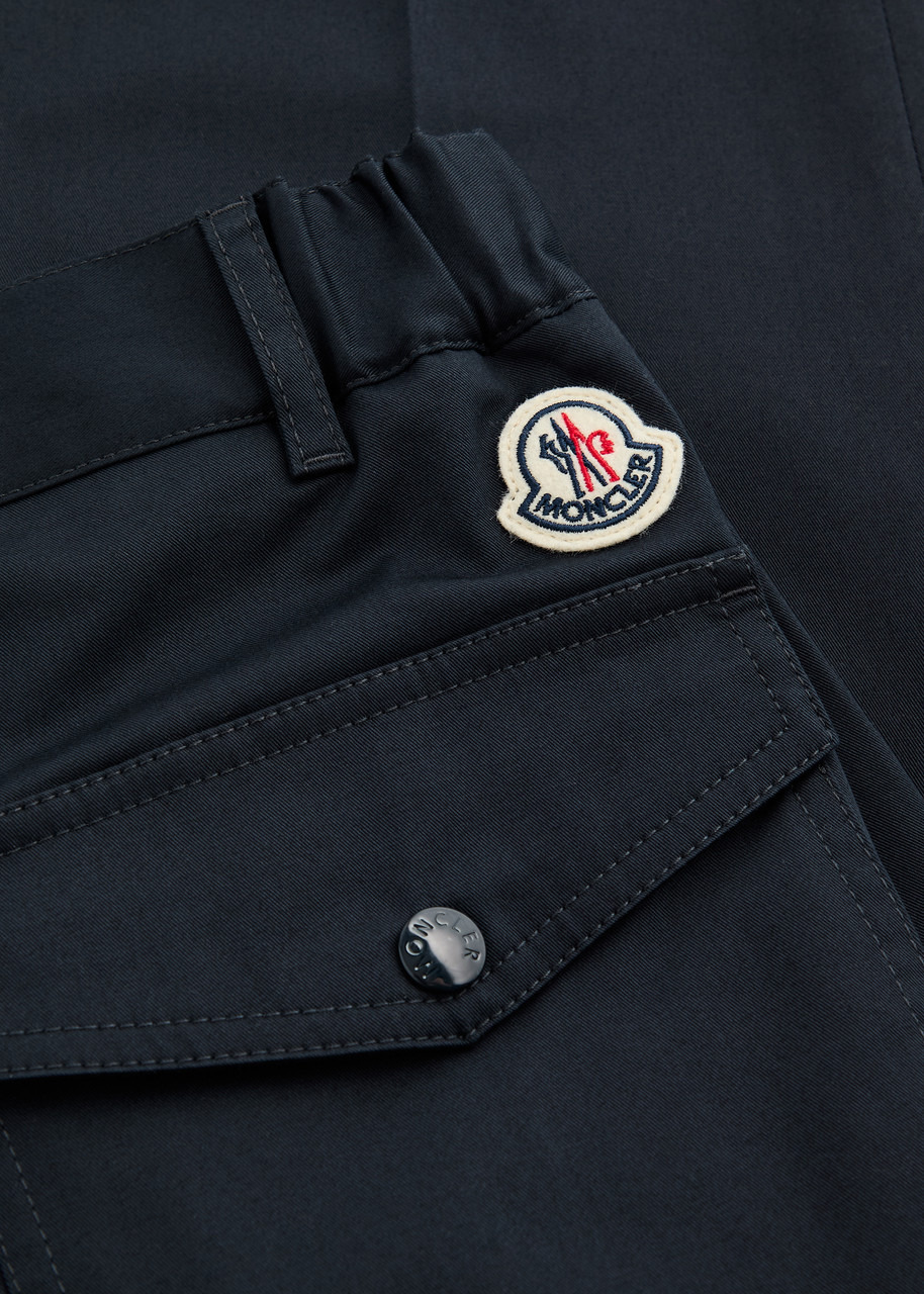 Logo cotton-stretch trousers - 5
