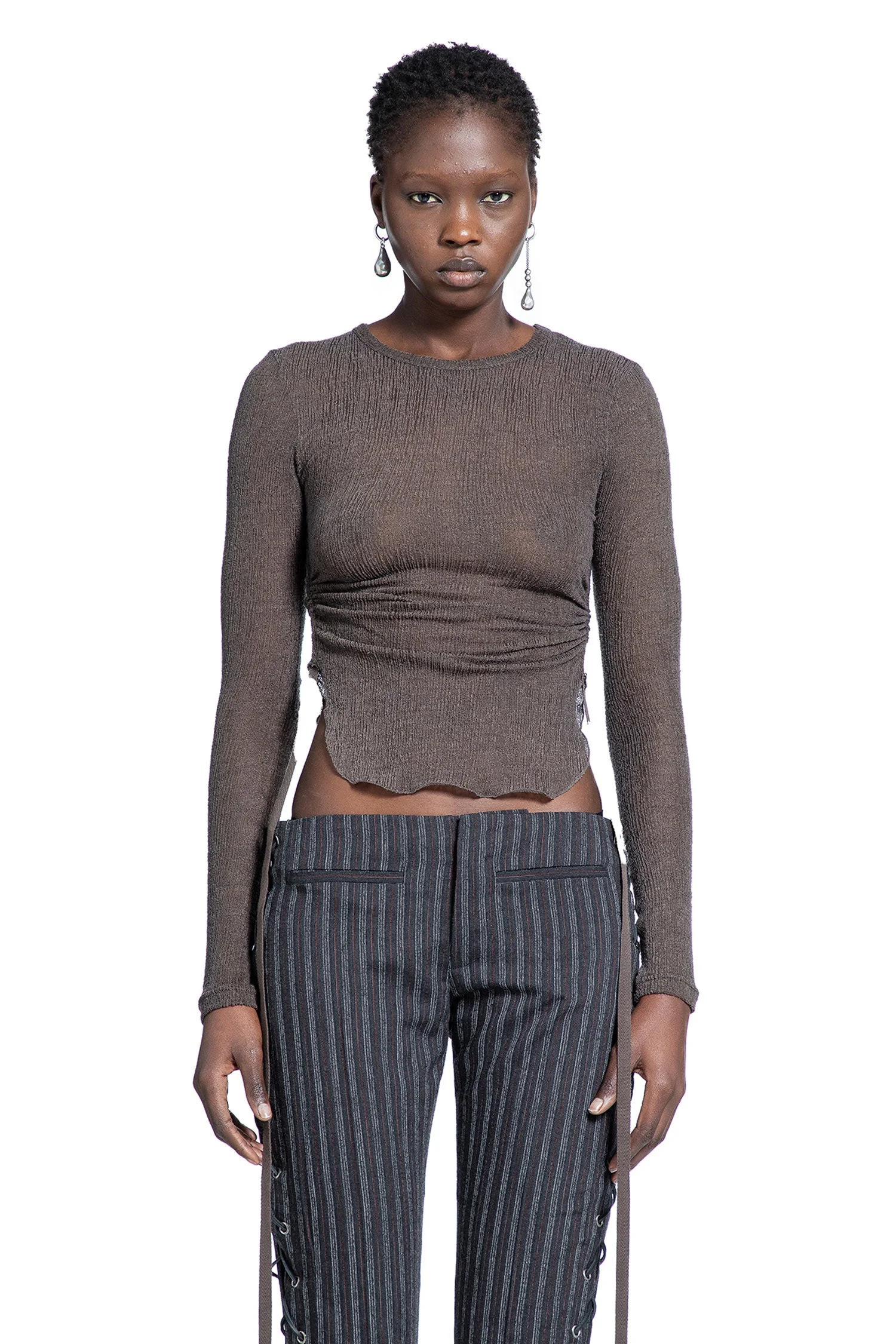 Oke Long Sleeve Crop Top - 1