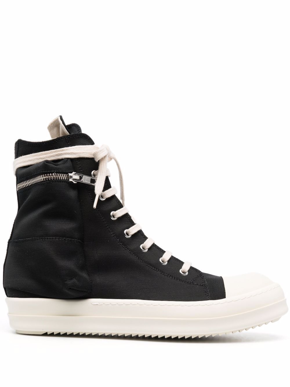 pocket detail high-top sneakers - 1