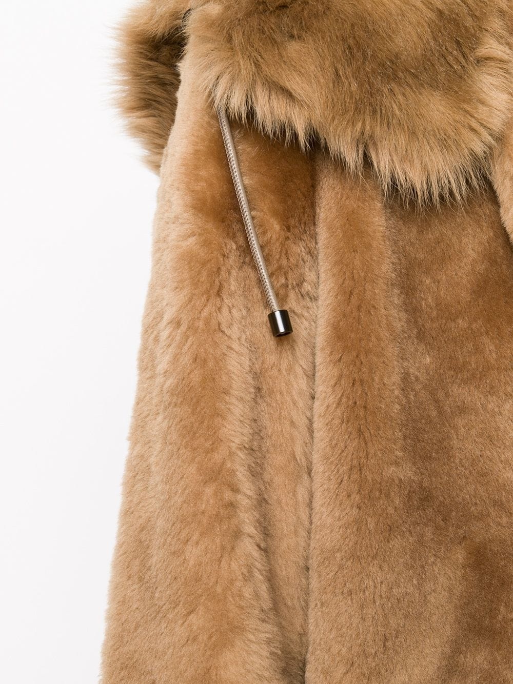 hooded fur jacket - 5