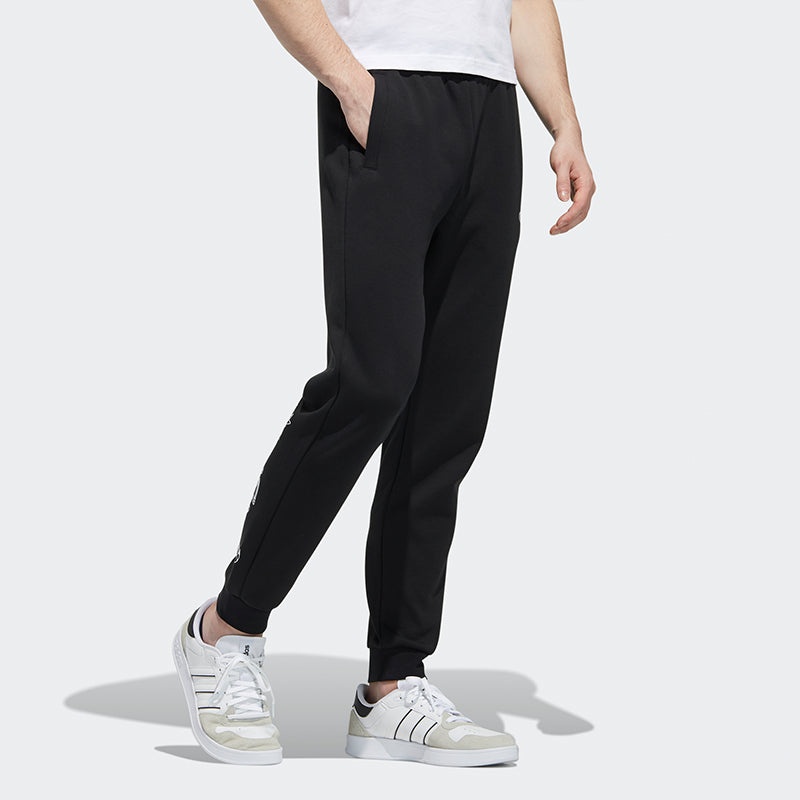 adidas neo M Artist Pant Bundle Feet ribbed Sports Pants Black GL8079 - 4