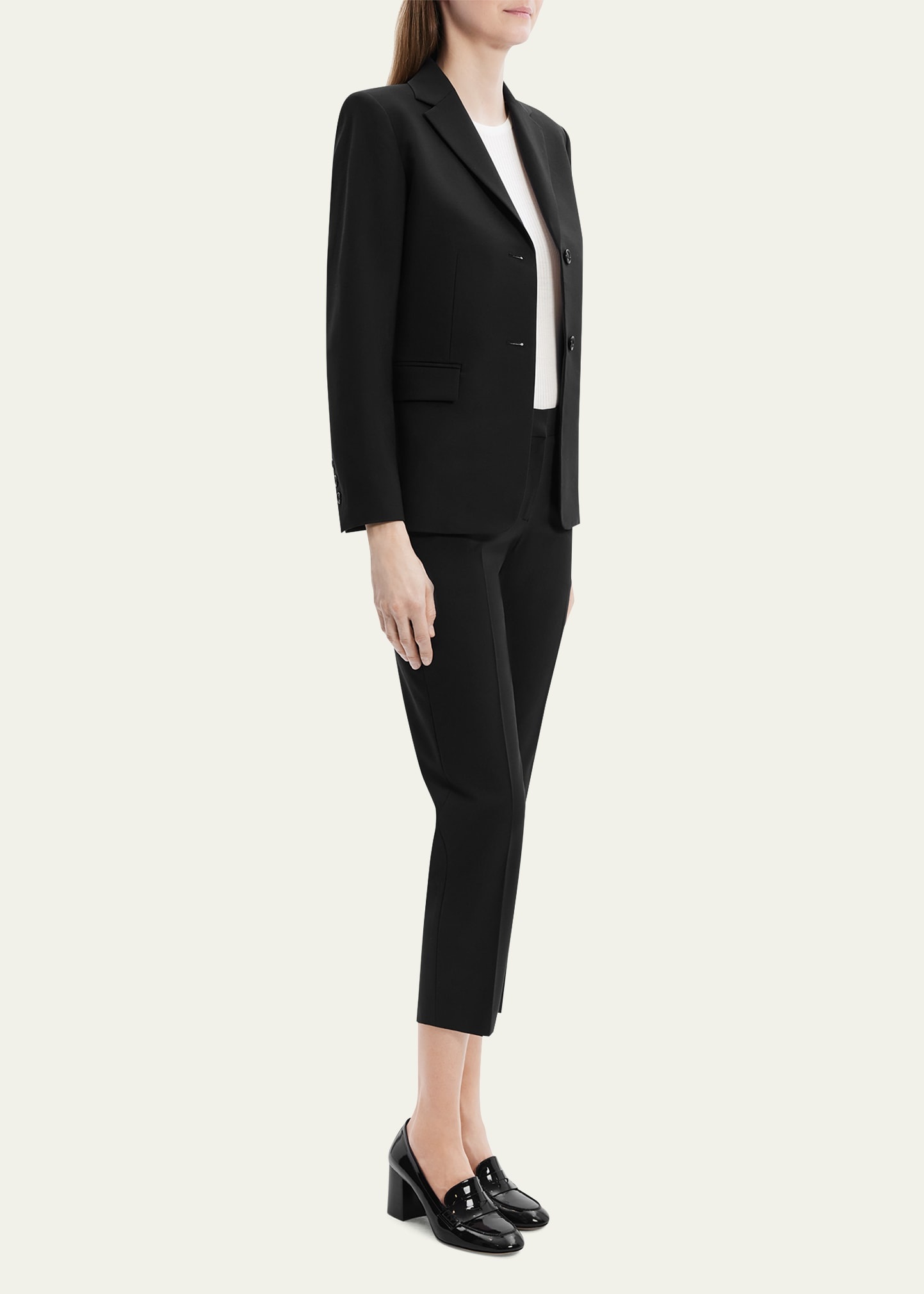 Traceable Wool Slim Single-Breasted Blazer - 4