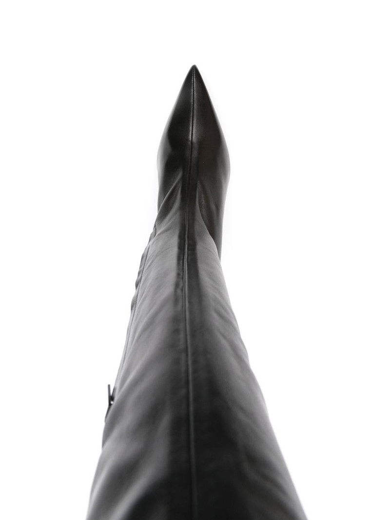 thigh-high 80mm 웨지 힐 부츠 4