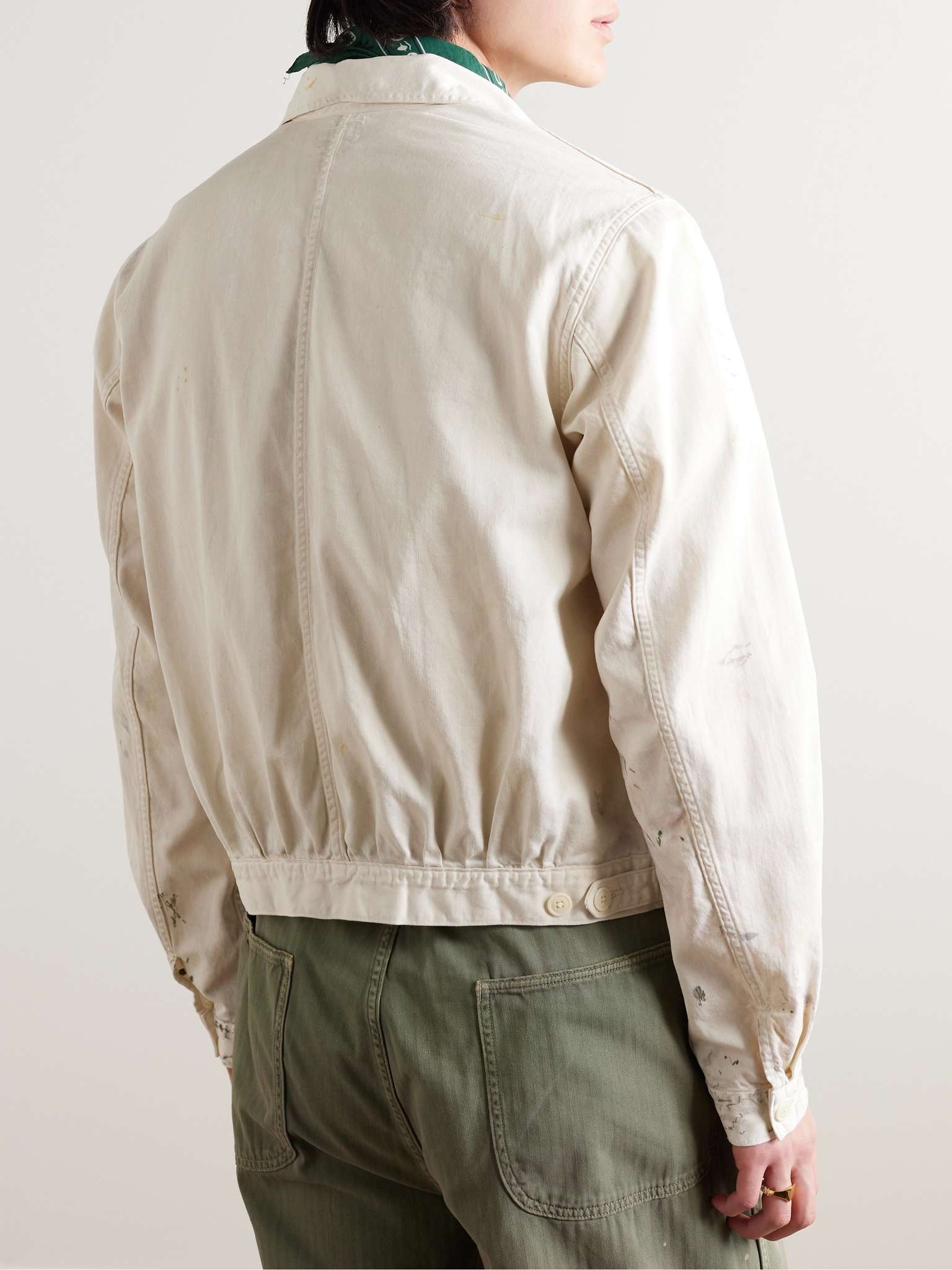 Mathieu Paint-Splattered Cotton-Twill Shirt Jacket - 3