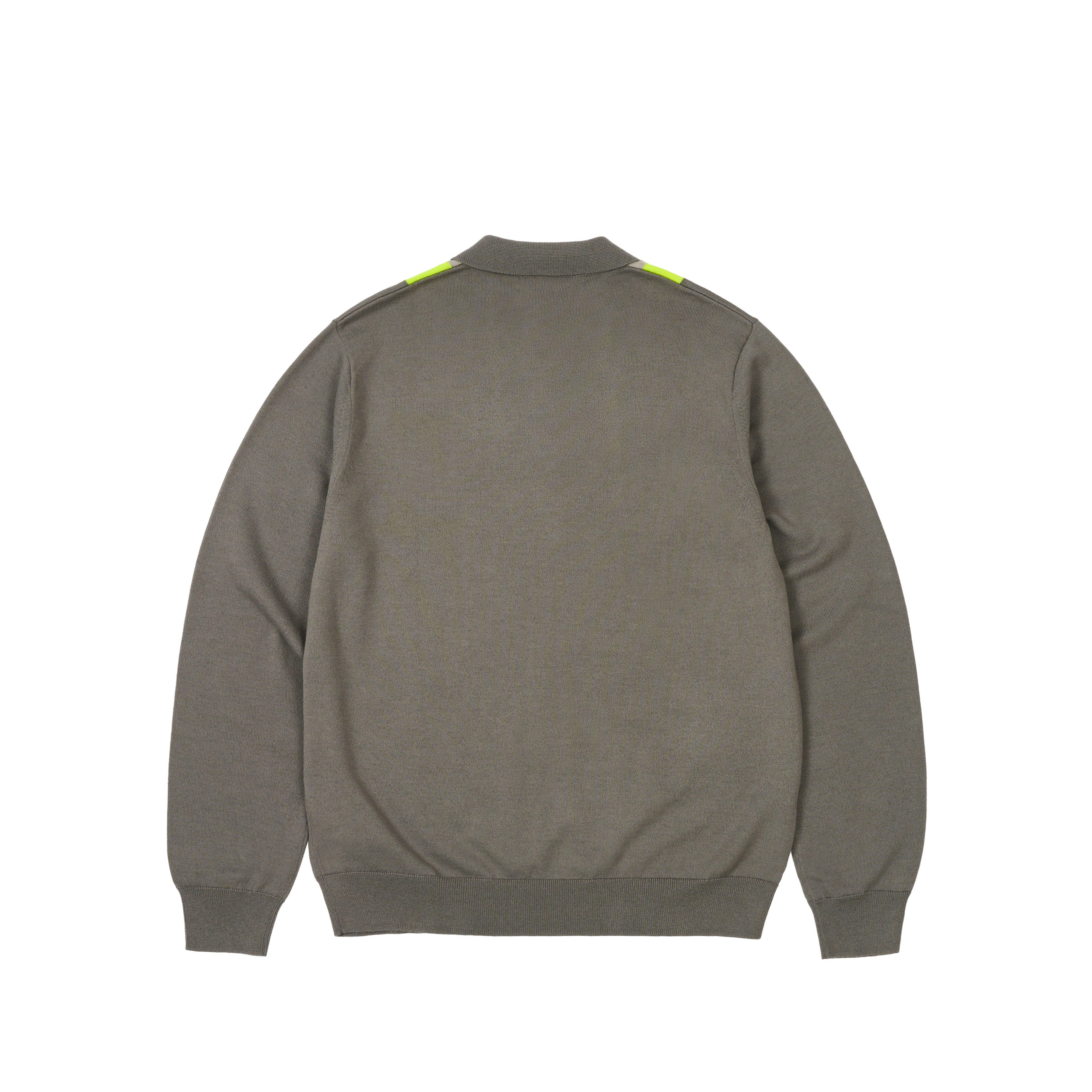 PALACE FRED PERRY LONG SLEEVE KNITTED SHIRT FEATHER - 2