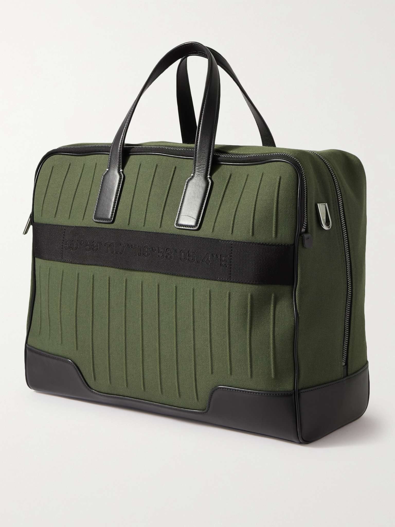 Weekender Leather-Trimmed Canvas Holdall - 4