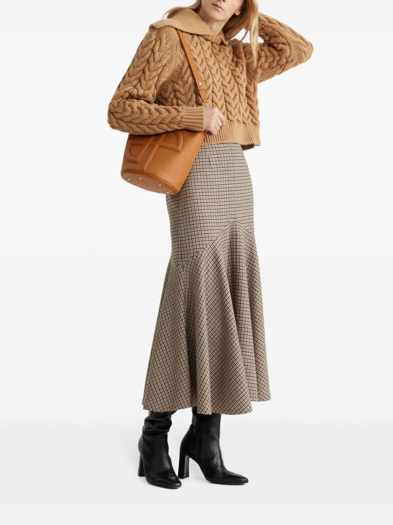 PATOU trumpet midi skirt outlook