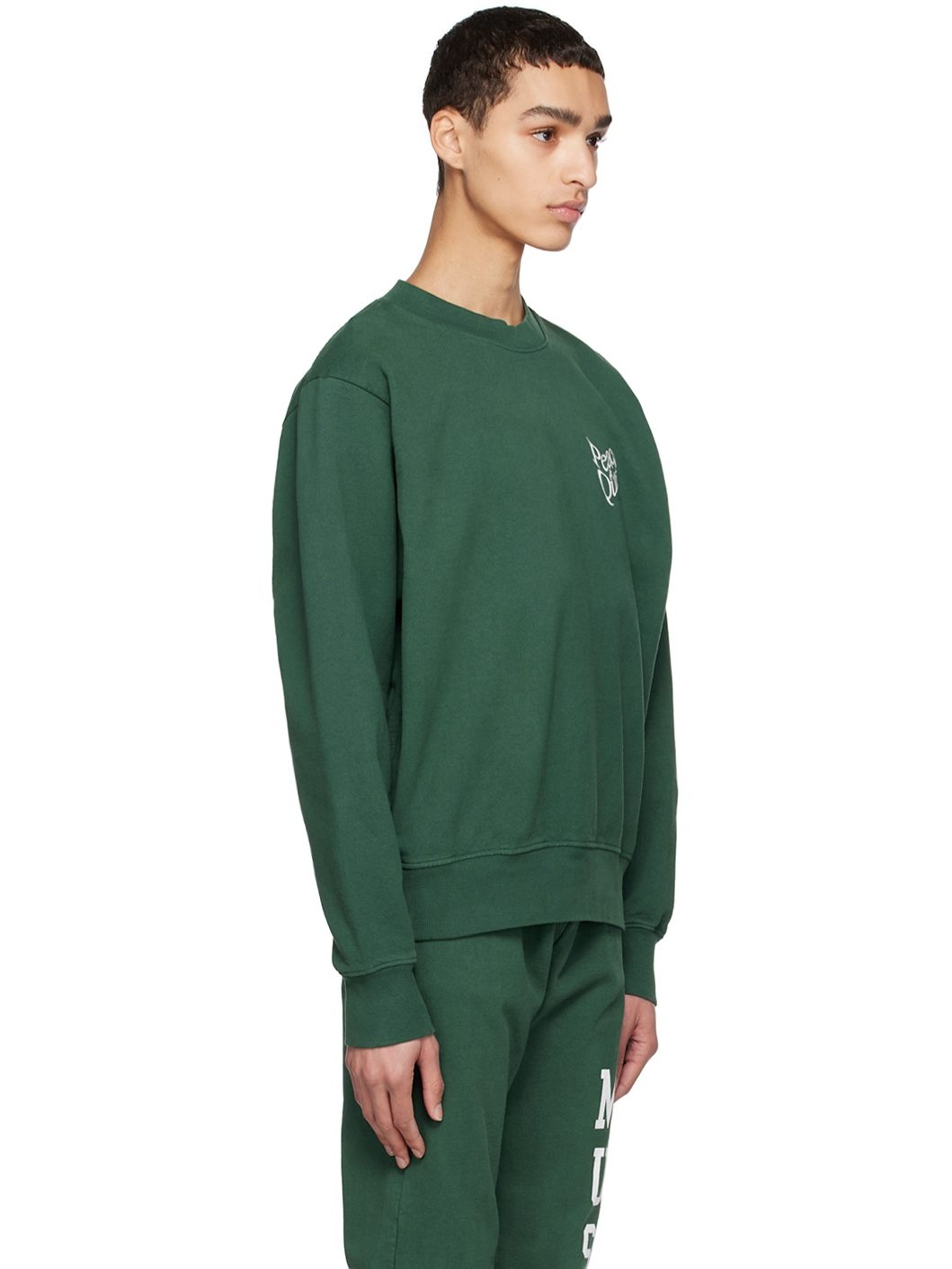 Green Warped Sweatshirt - 2