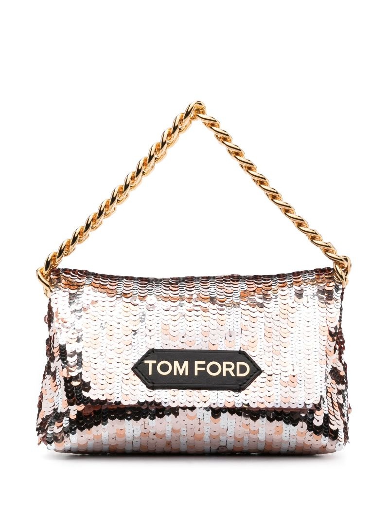 Sequin Embroidery Label Chain bag - 1