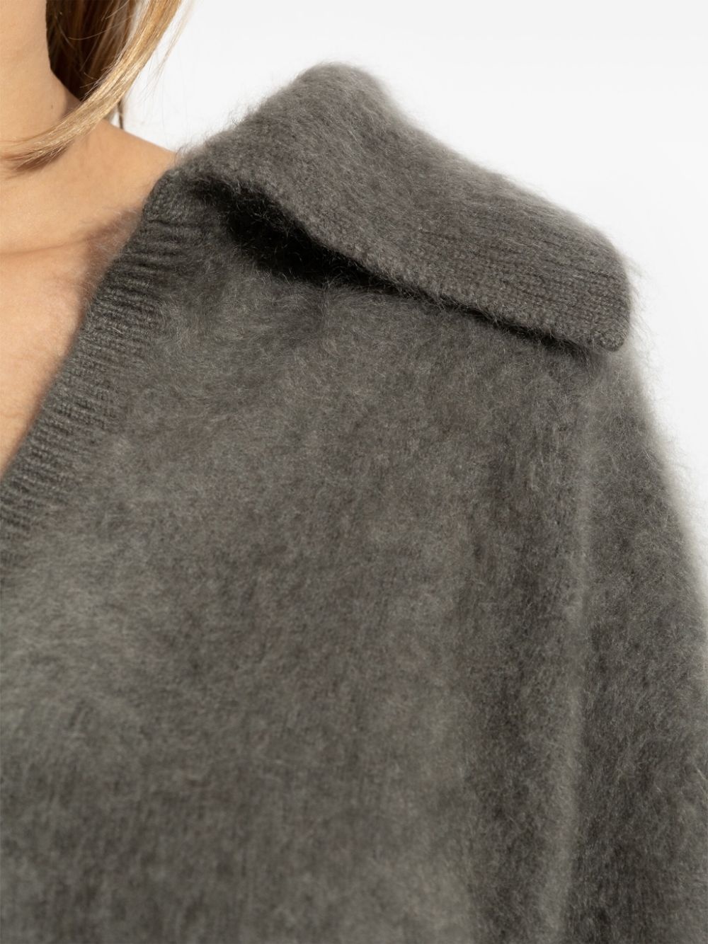 brushed-effect sweater - 5
