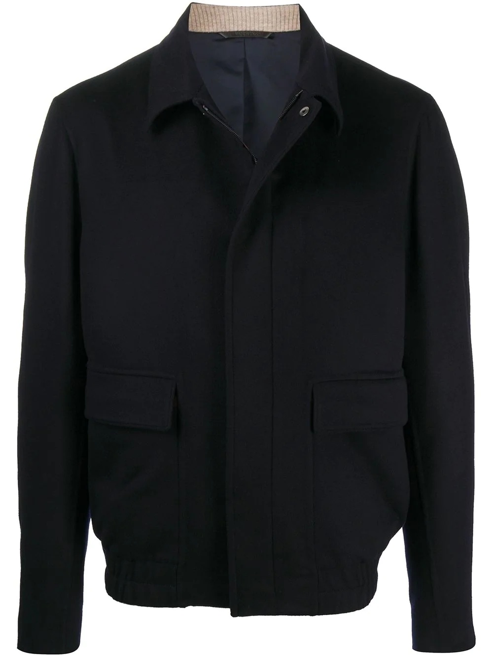 long sleeve cashmere shirt jacket - 1