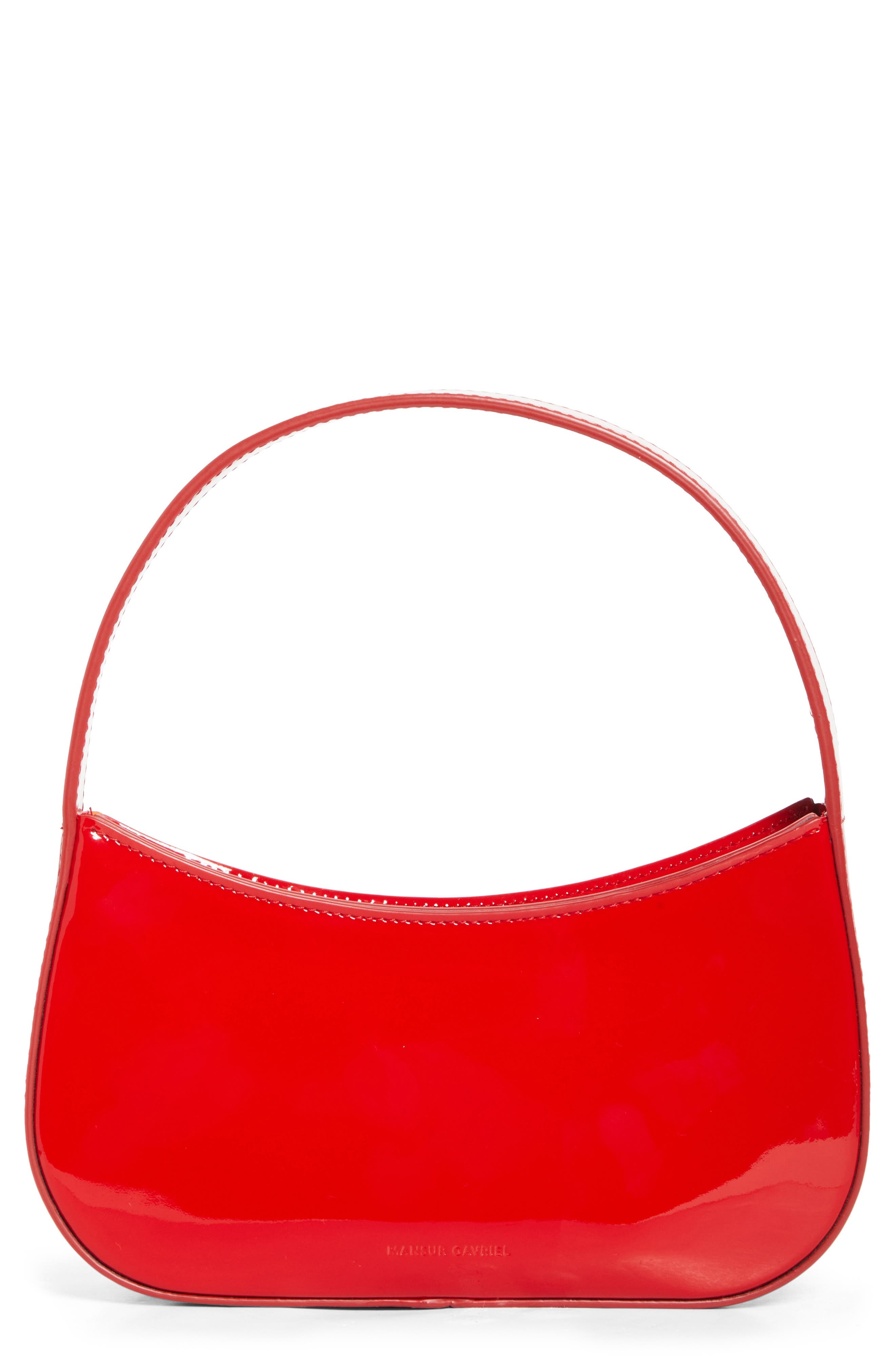Mansur Gavriel Mini BonBon Patent Leather Shoulder Bag in Flamma at Nordstrom - 1