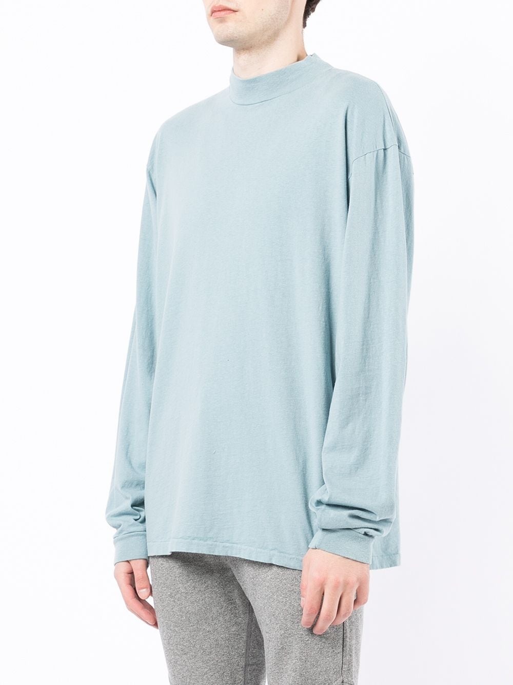 mock neck long-sleeved T-shirt - 3