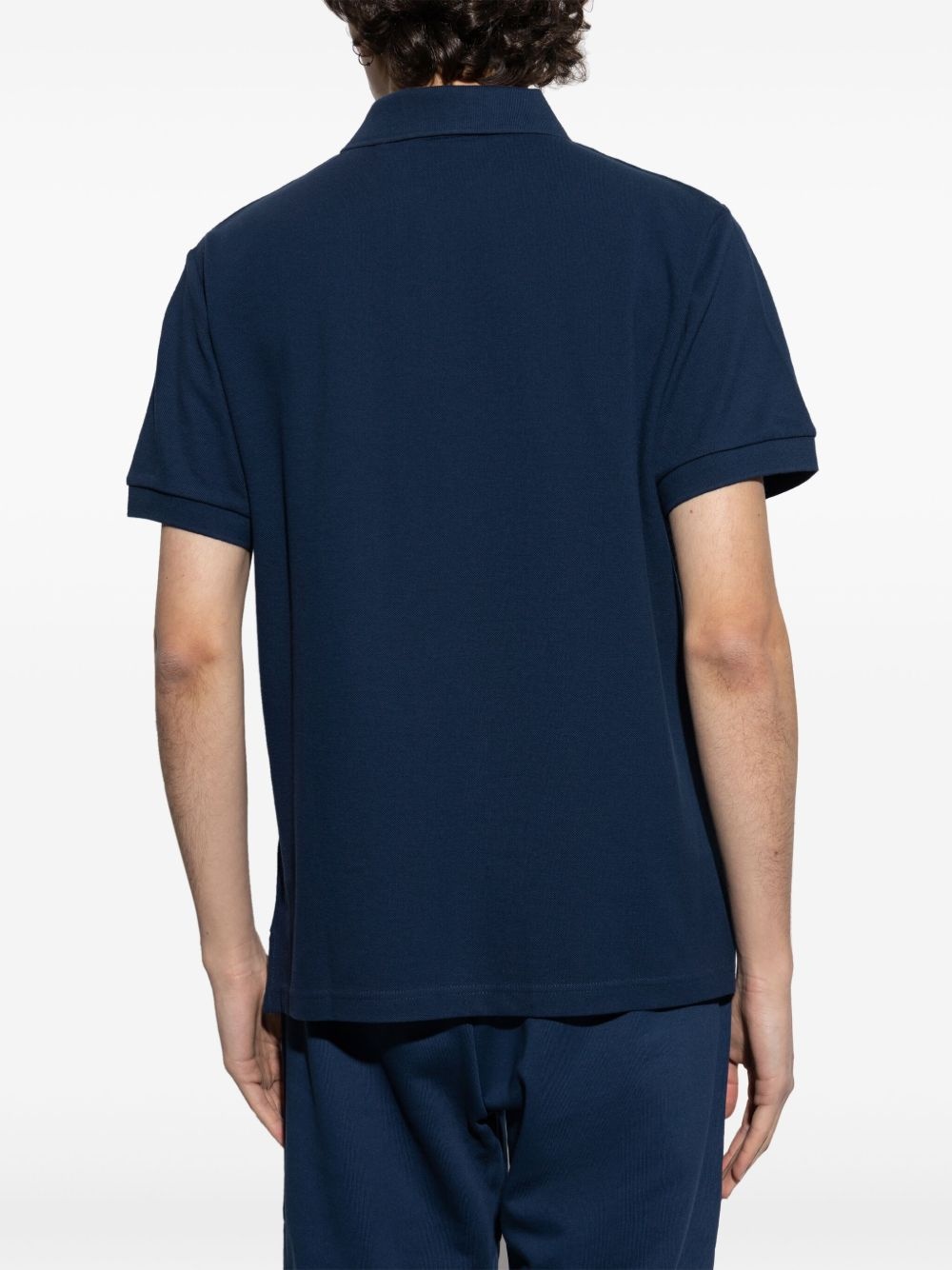 logo-embroidered polo shirt - 4