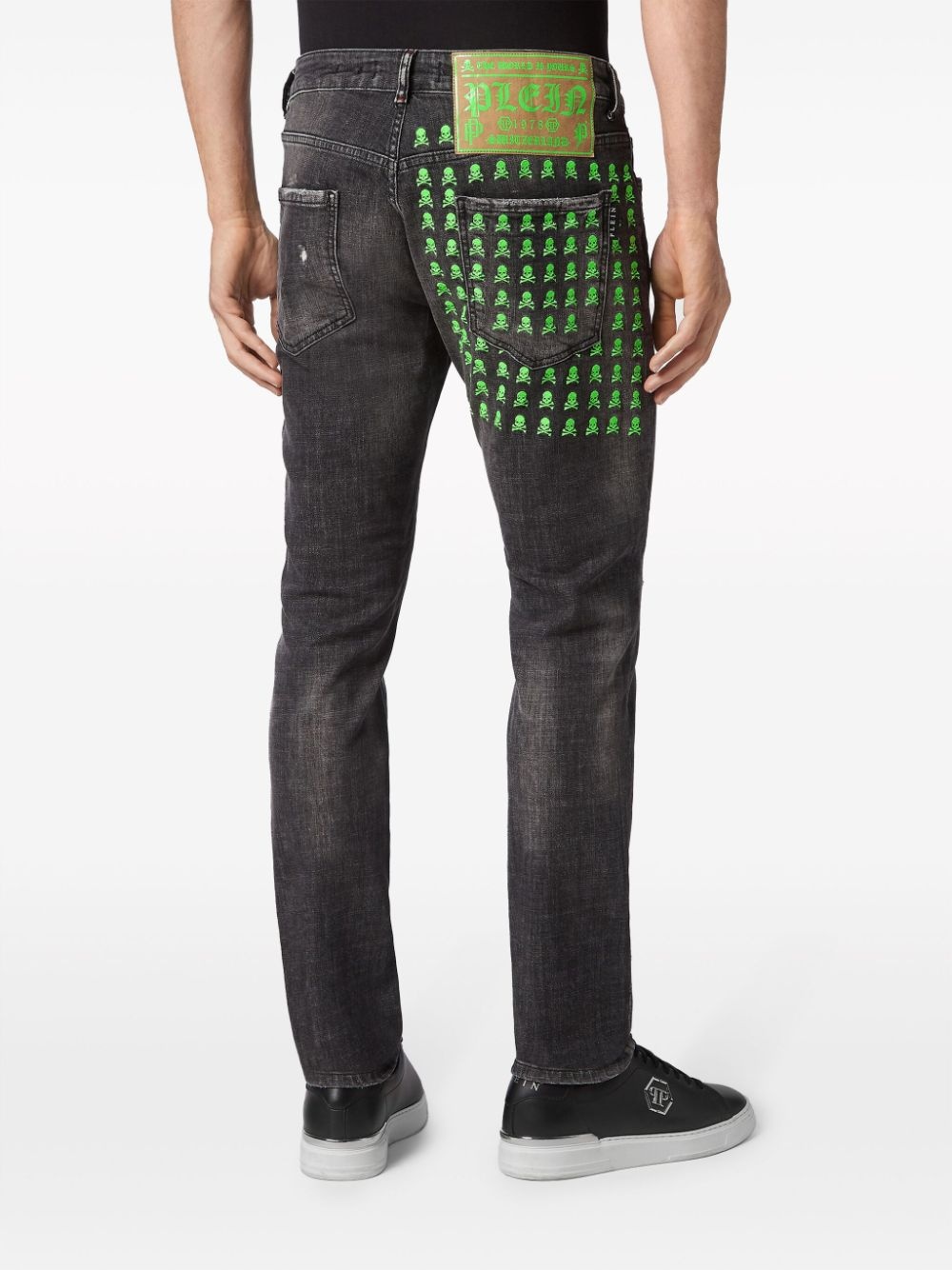 paint-splatter straight-leg jeans - 3