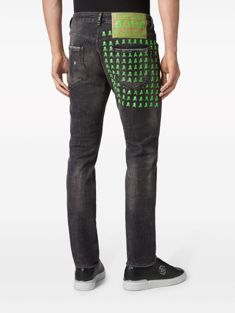 paint-splatter straight-leg jeans 3