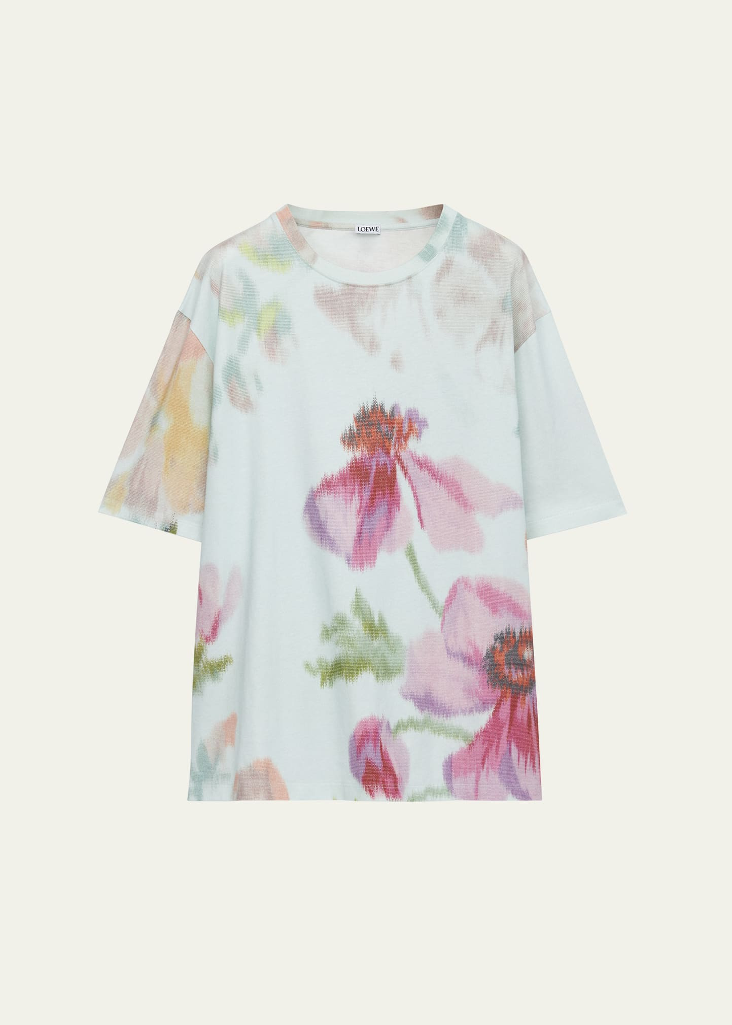 Men's Jersey Abstract Floral Crewneck T-Shirt - 1