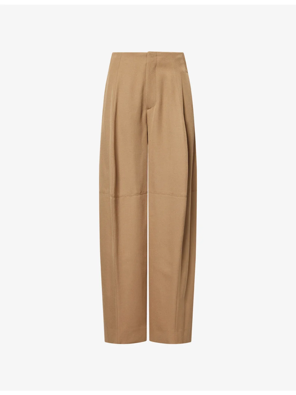 Sculptural Tapered-Leg Wool Trousers - 1