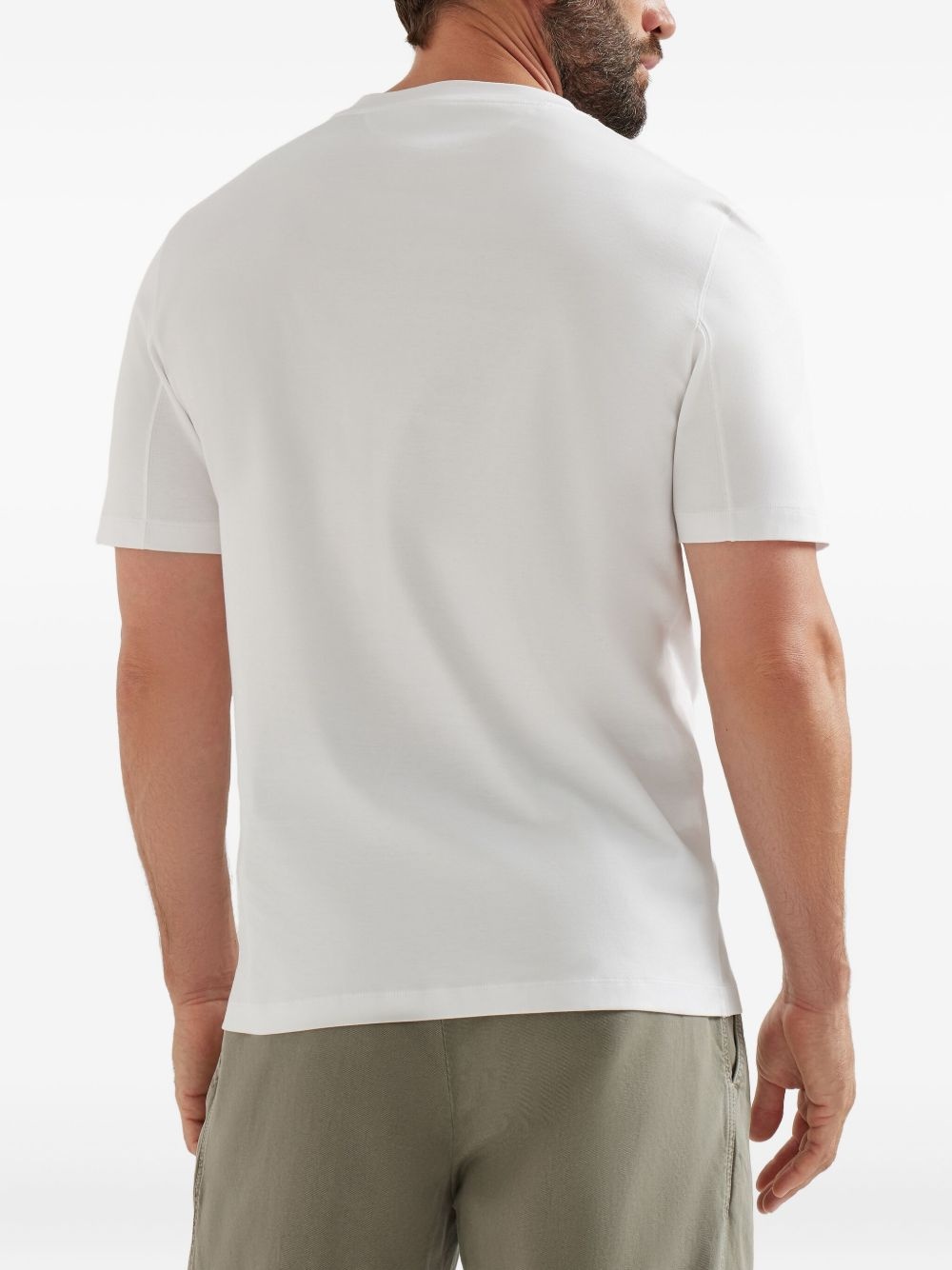 statue-print T-shirt - 4