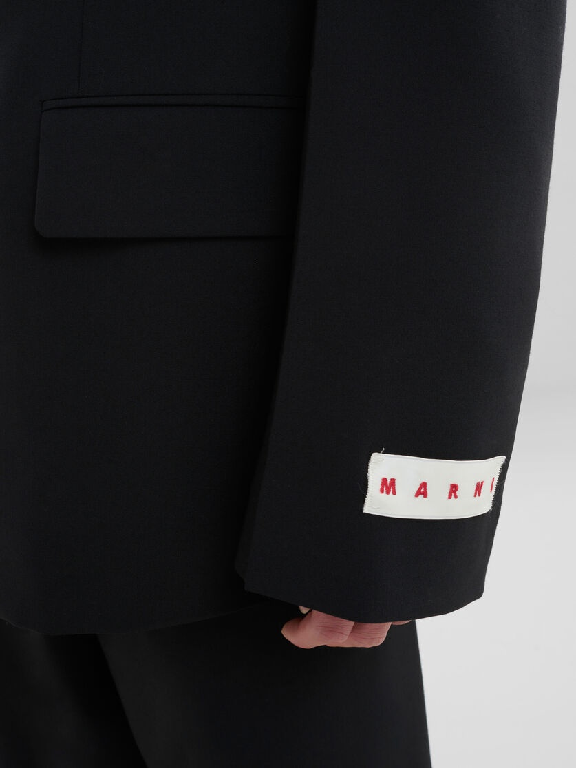 BLACK LIGHT WOOL BLAZER WITH MARNI TAG - 5